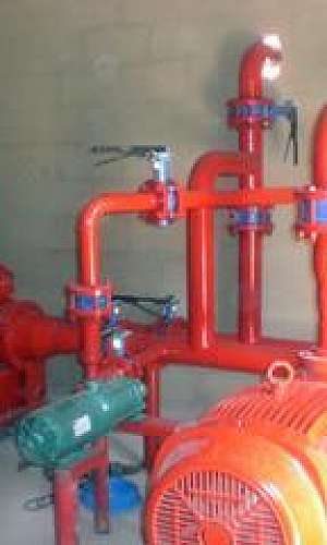 Montagem de sistema de incêndio Montagem de sistema de incêndio