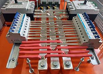 Quadro de distribuição elétrica montado Quadro de distribuição elétrica montado